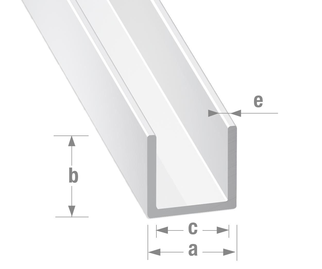 Perfiles-Aluminio/Aluminio-lacado/Perfil-U-Lacado-blanco